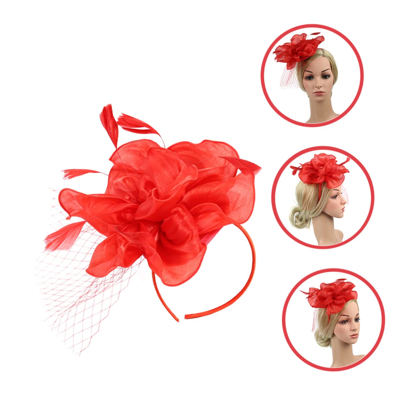 Cappello a molletta con The Ritual Cerimonia Hat Fascinators per Le Donne Tea Party Cappelli Fascinator per Copricapo Affascinante Cappello Fascinator per Tea Party Seta