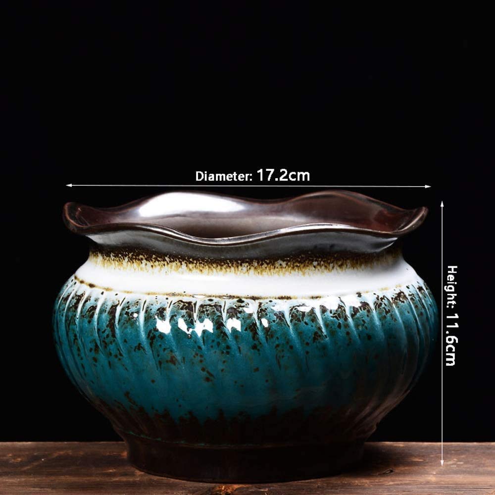 kreatywna szmaragdowa doniczka ceramiczna dużego kalibru zielone rośliny doniczka ceramiczna wewnętrzna mięsista roślina duże bonsai wisząca orchidea zielona rzodkiewka doniczka na mięso