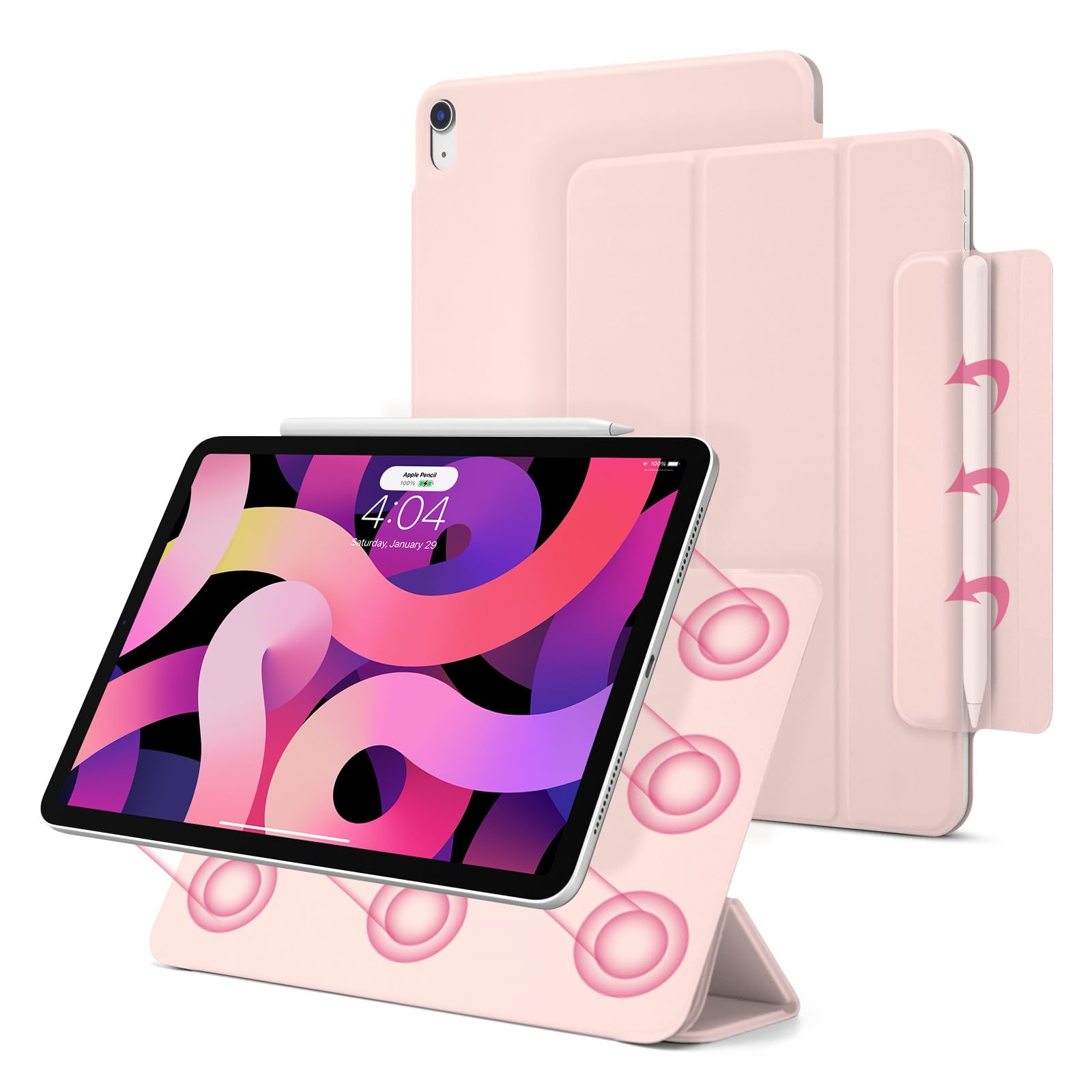 Amazon.com: Dwopar for iPad Air 7/6/5/4 Magnetic Case, Slim Smart 
