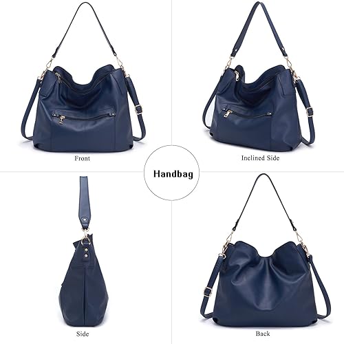 Vista 4 de Bolsos cruzados grandes para mujer, bolso de hombro y cartera para mujer, bolsos Hobo