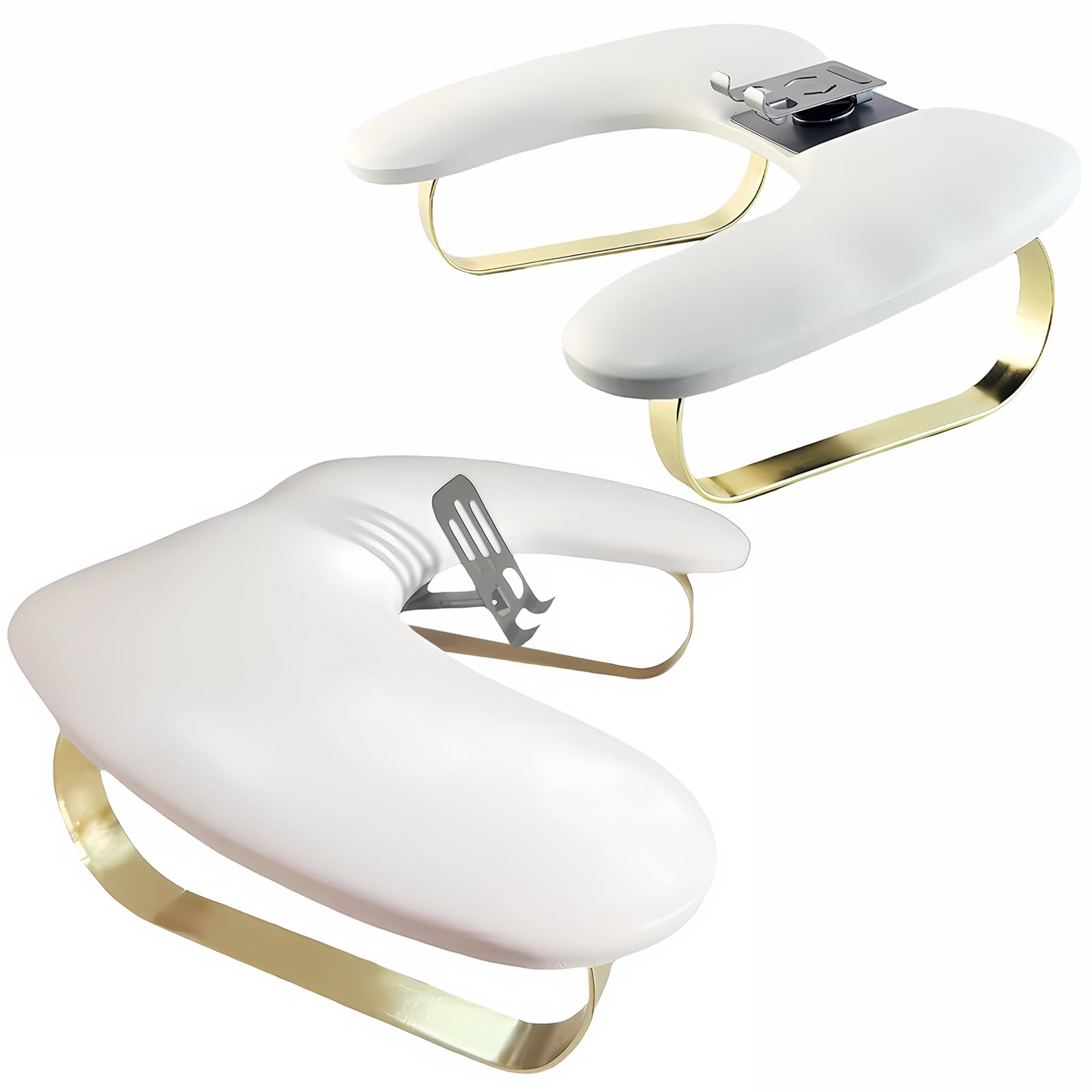 Cuscino a forma di U per manicure, anti-affaticamento, per unghie prolungate, con supporto per telefono