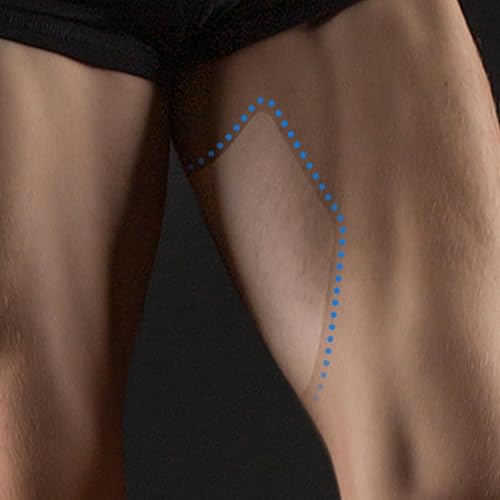 Miniatura 3 de Cintas de levantamiento de muslos  Tiras antirozaduras paquete de 5 cintas transparentes de soporte para la piel, bandas adhesivas transpirables