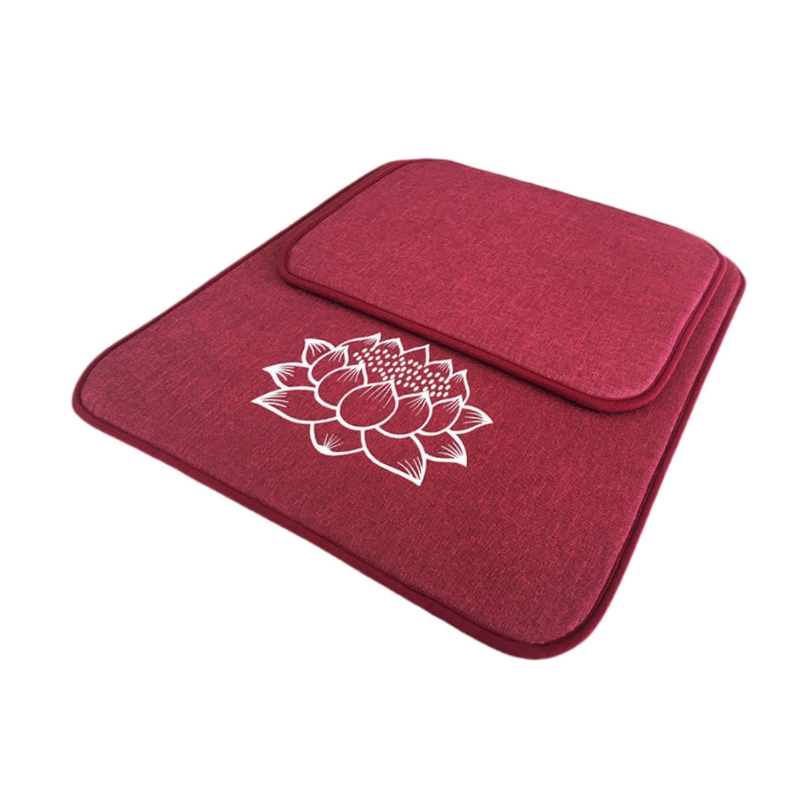 Sharplace Cojín de Meditación, Almohadón para Sentarse, Cojín de Suelo para Mamás, para Al Aire Libre, Dormitorio, Rojo, 70x70cm