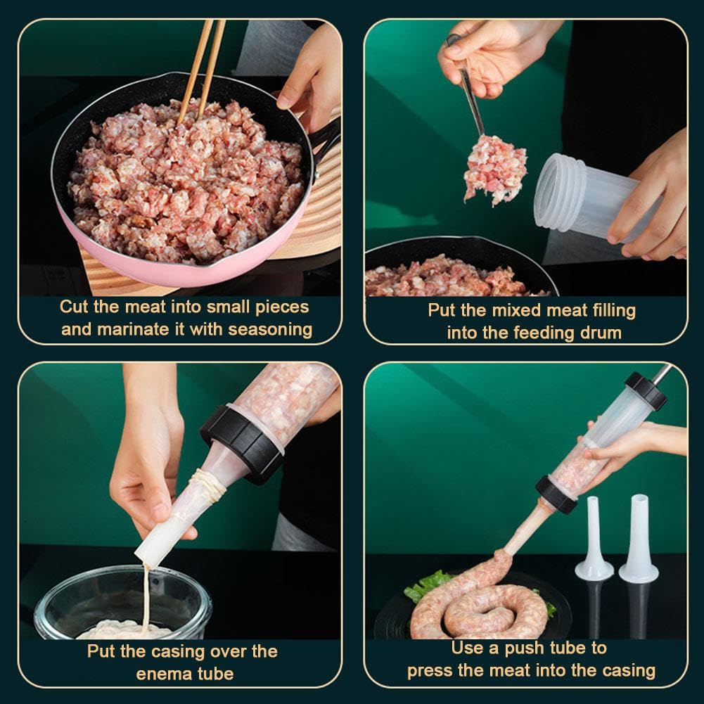 Amazon｜Shnmersy ソーセージメーカー 手動ソーセージスタッファー充填