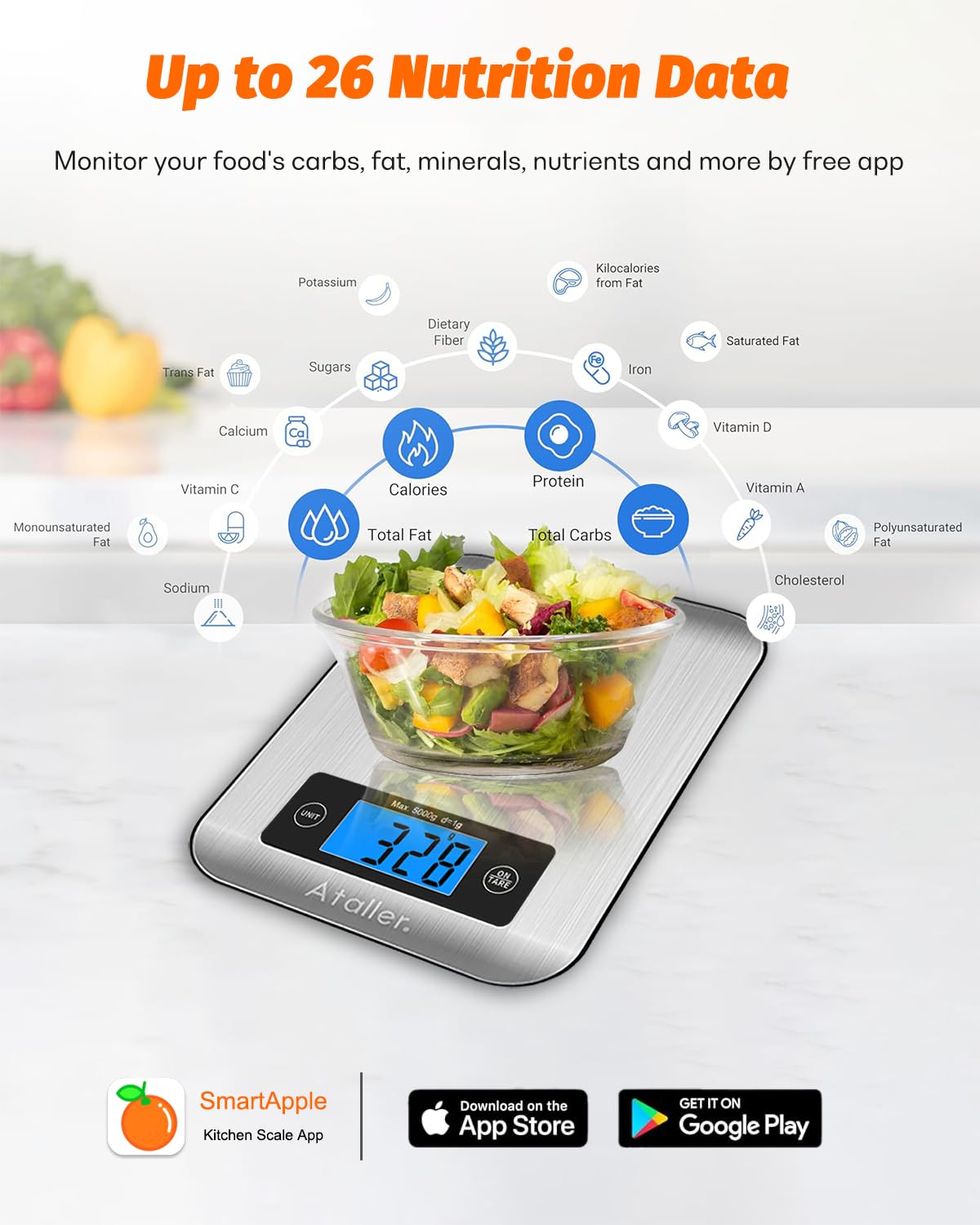 Smart Food Scale with Nutritional Calculator -2