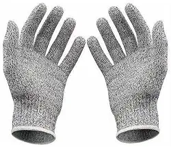 Luva Anticorte Profissional em HPPE e Fibra de Vidro – Ambidestro, Reutilizável, Confortável e Resistente para Cozinha, Oficina, Churrasco, Jardinagem e mais