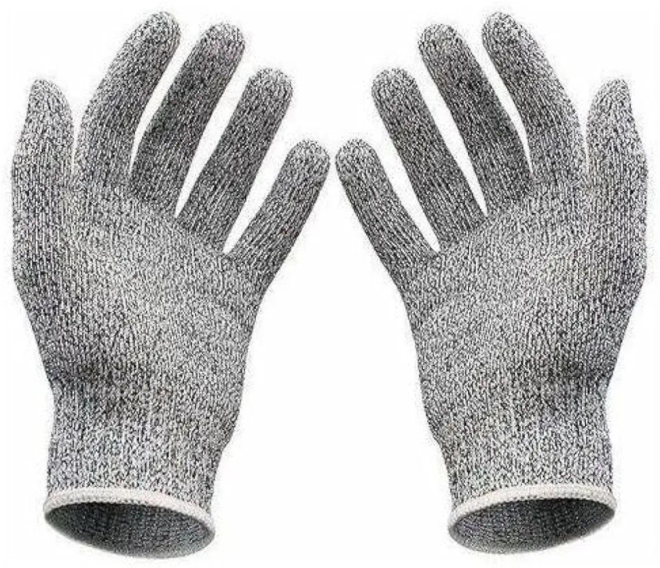 Luva Anticorte Profissional em HPPE e Fibra de Vidro – Ambidestro, Reutilizável, Confortável e Resistente para Cozinha, Oficina, Churrasco, Jardinagem e mais