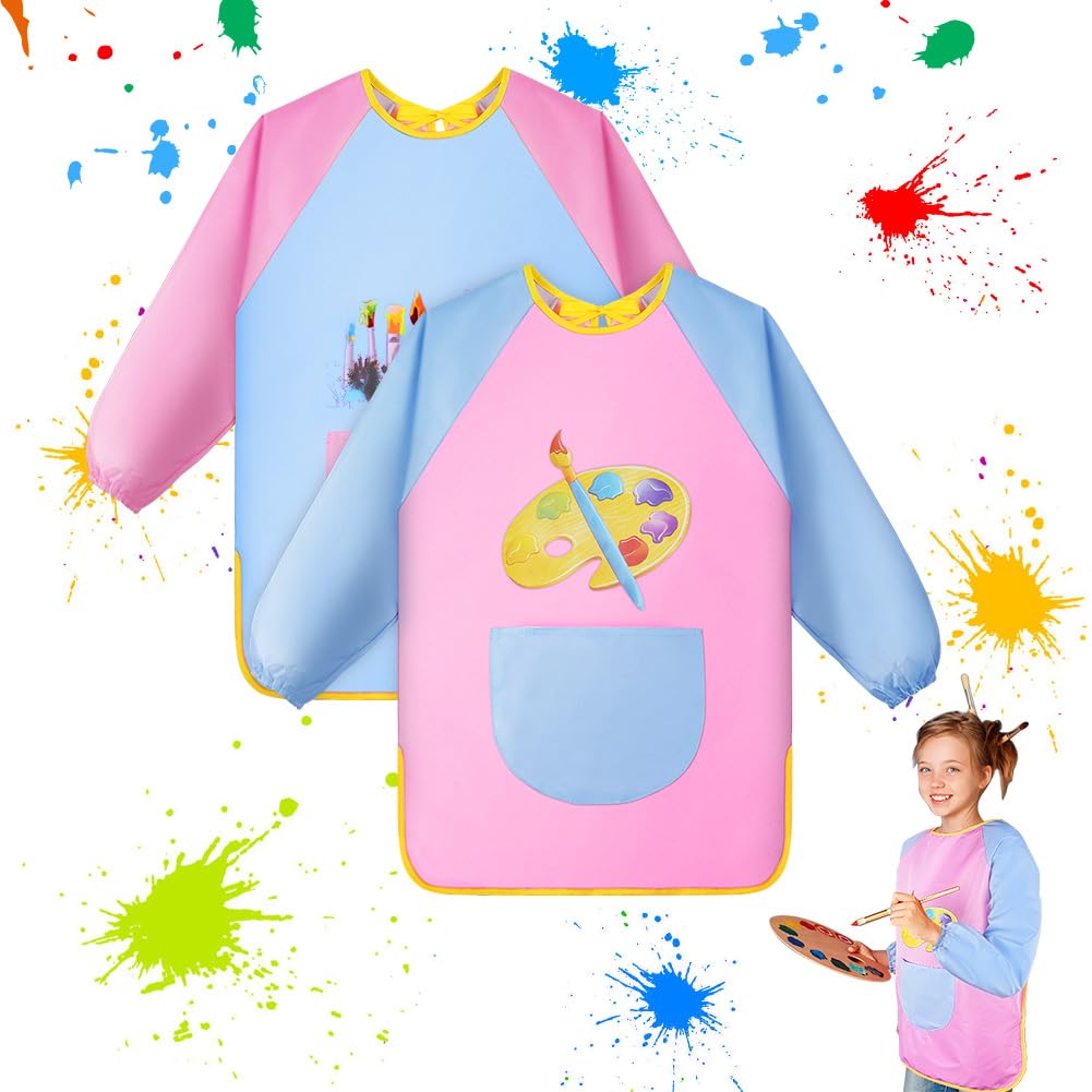Tablier de peinture pour enfants - kit de peinture pour les 7-11 ans - filles et