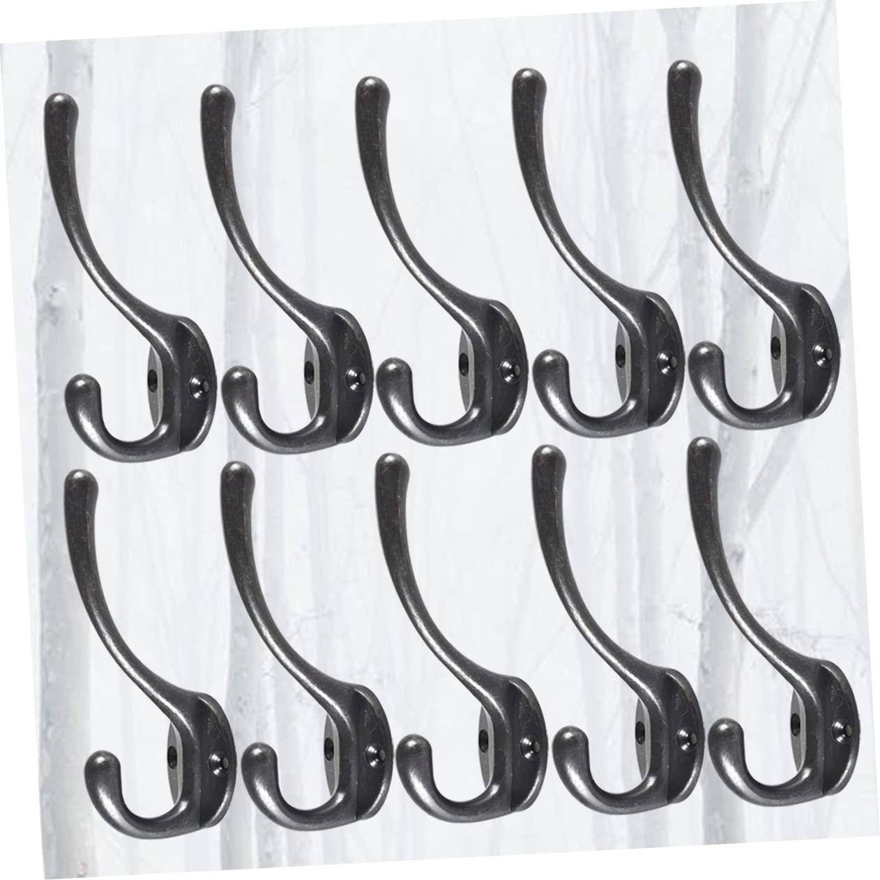VASDEV 10 Uds. Perchas de Metal para Ropa, toallero, Albornoz, para Ropa, Gancho de Toalla de Metal, Gancho Adhesivo para Ropa, Ganchos Adhesivos Colgantes, Ganchos de Metal, Colgador de
