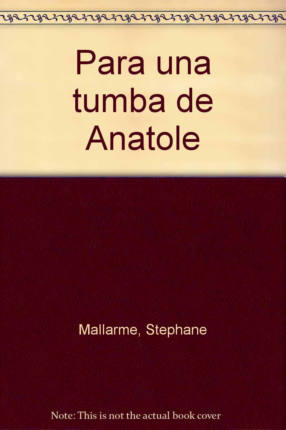 Para una tumba de Anatole (Spanish Edition) 9782911389115