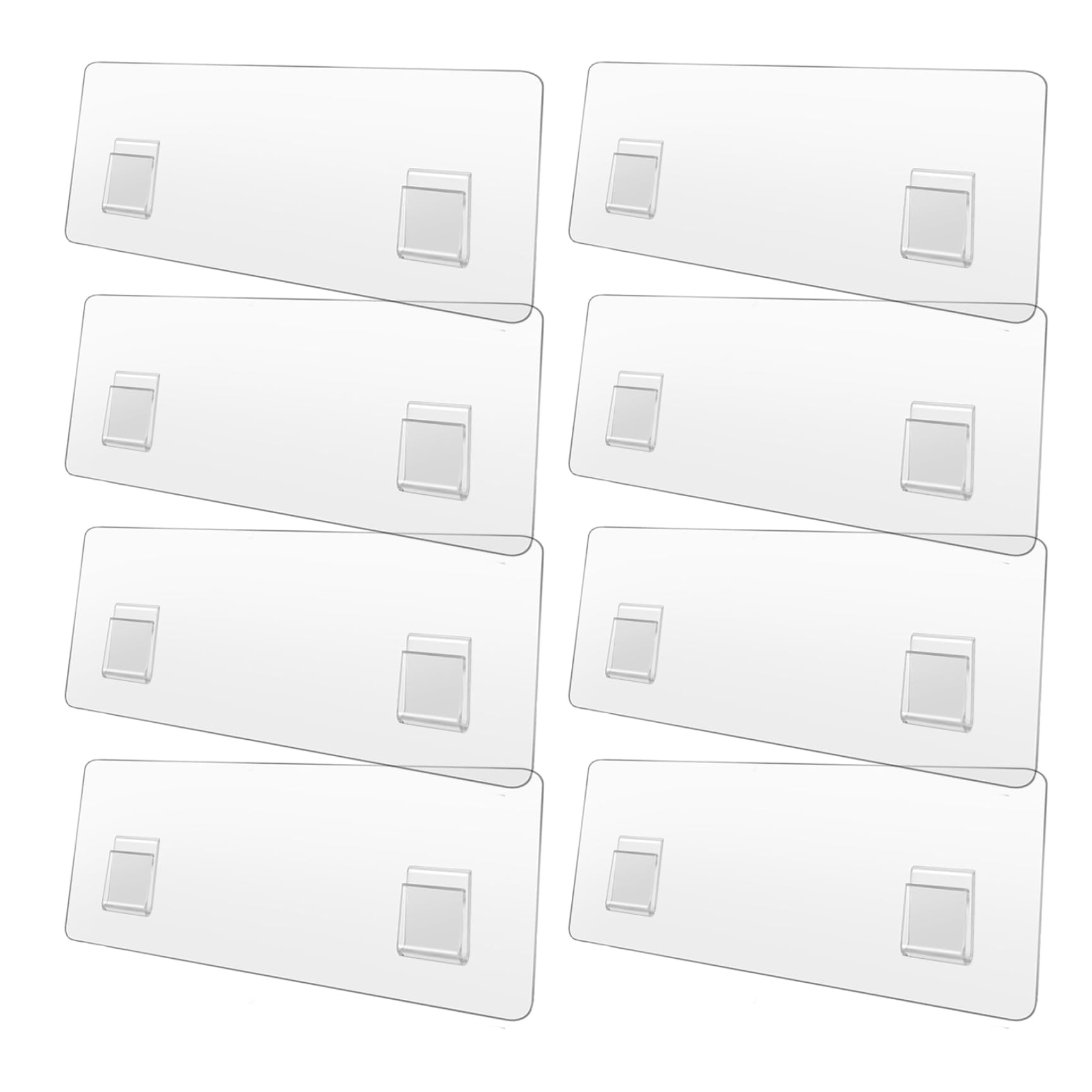 Muzrunq Shower Caddy Adhesive Replacement 8PCS 6x3 inch Waterproof No Drilling Shower Shelf Adhesive Strips Caddy Shelf Hooks
