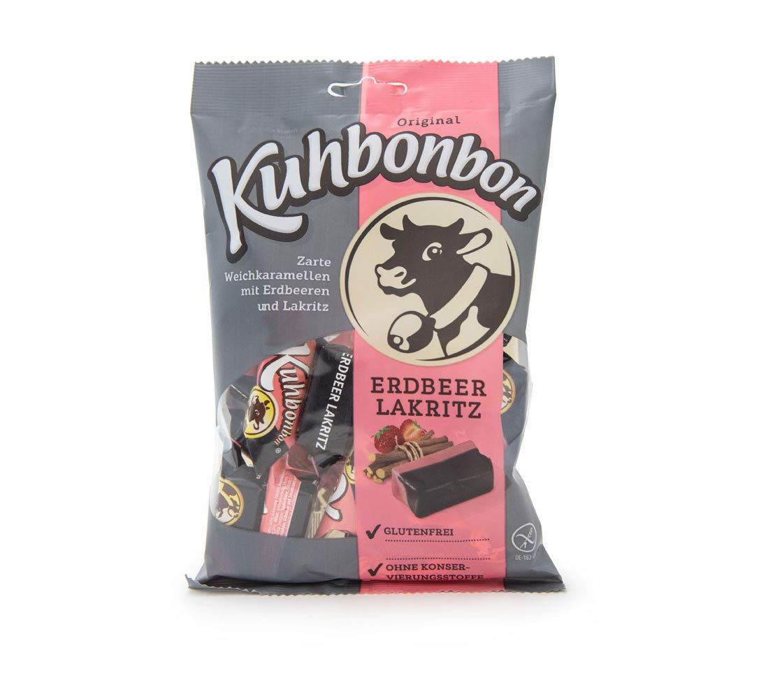 Kuhbonbon Erdbeer Lakritz, 200 g, 200ELD