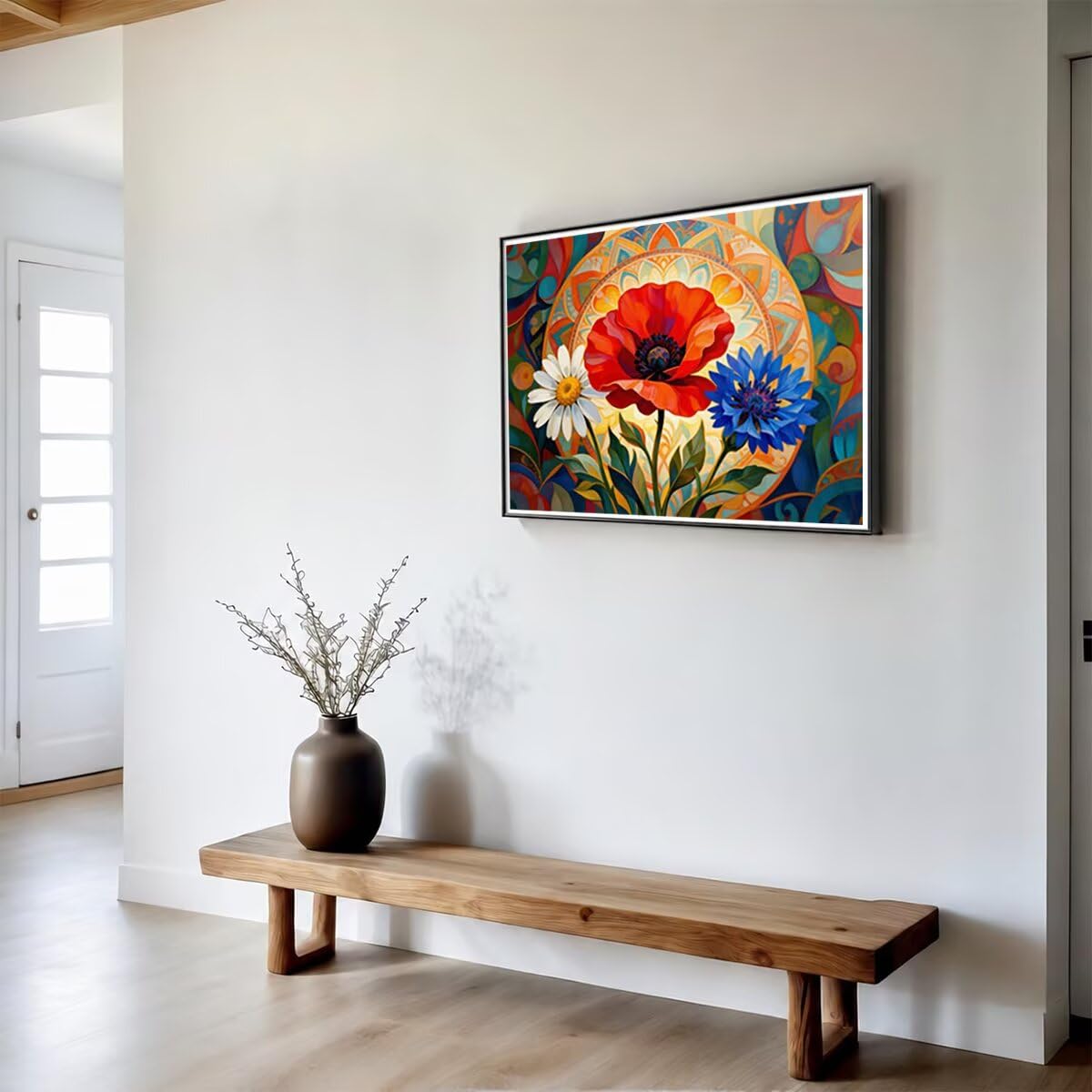 Flower Diamond Painting Kit Adulti Regalo Bambina 135x100cm L-7292