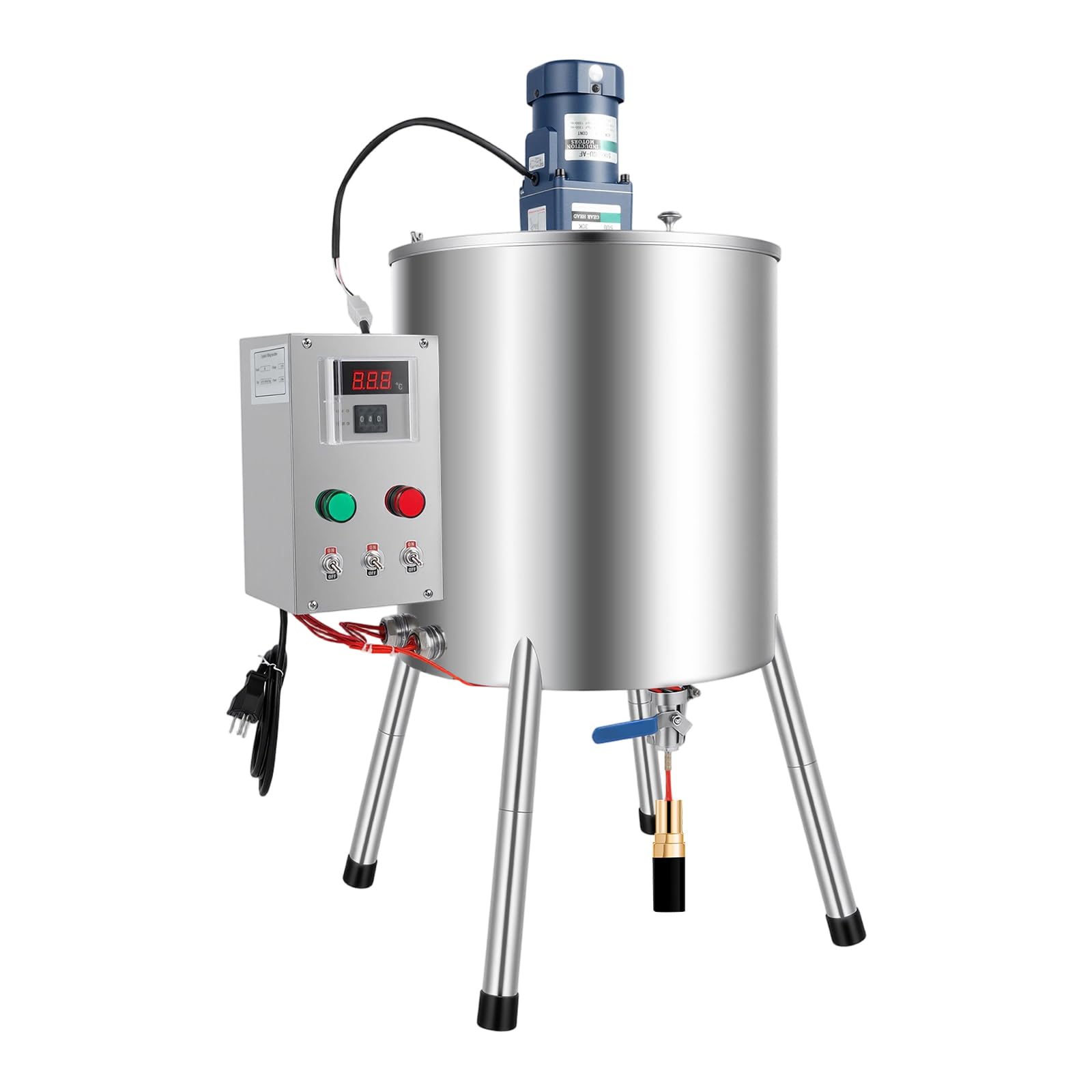 Heating Mixing Filling Machine 30L 8gal Liquid Filling Machine with Stirrer Lipstick-Filling Machines Paste Filling Machine for Lipstick
