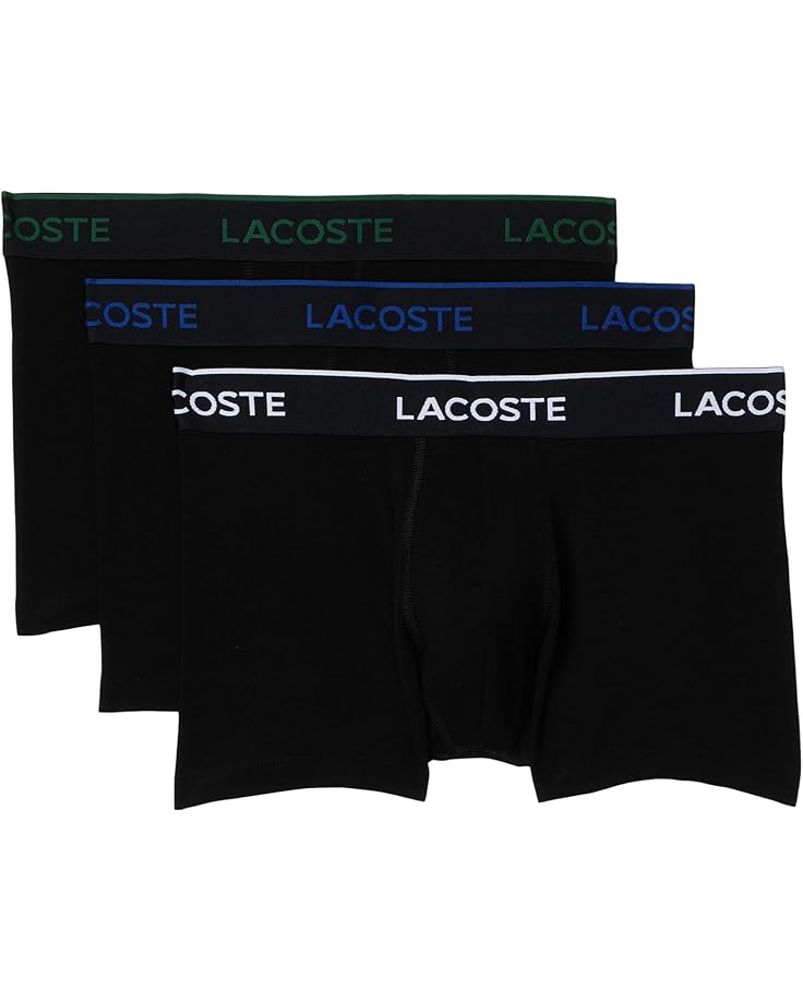 Lacoste 3-pack Crocodile Logo Trunks - Main View