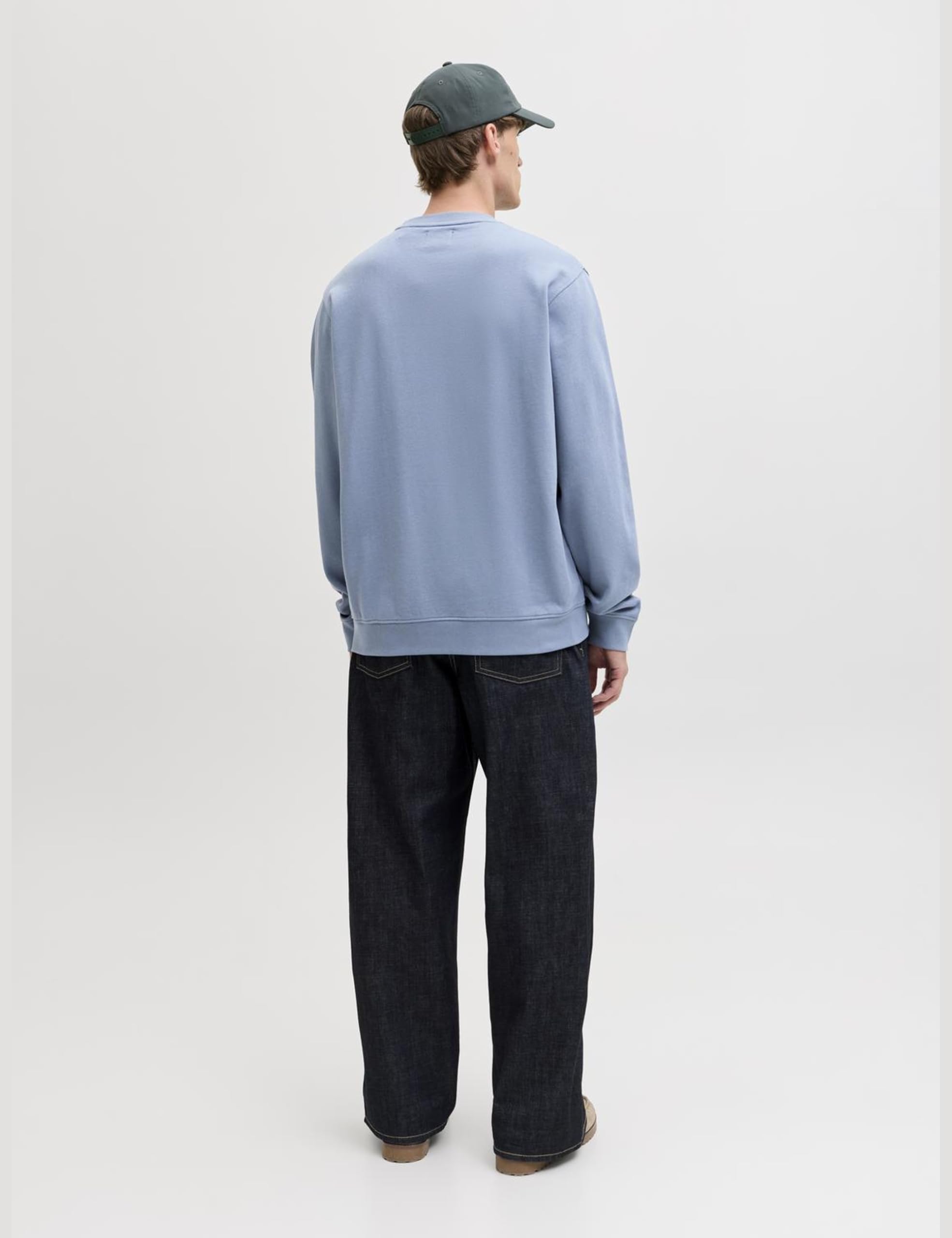 JACK & JONES Jjearchive Graphic Sweat Crew Neck Noos, Blue Mirage, M