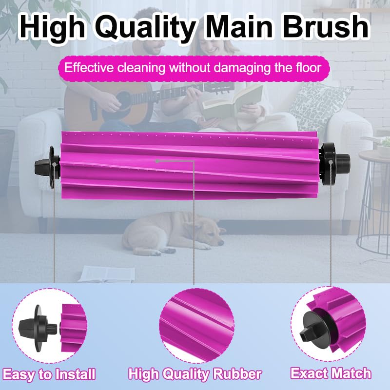 Image of E20 Plus Replacement Parts Compatible with Eureka E20 Plus Combo Robot Vacuum, Accessories Including 1 Main Brush,4 Side Brush,4 mop Pads,4 Hepa Filter