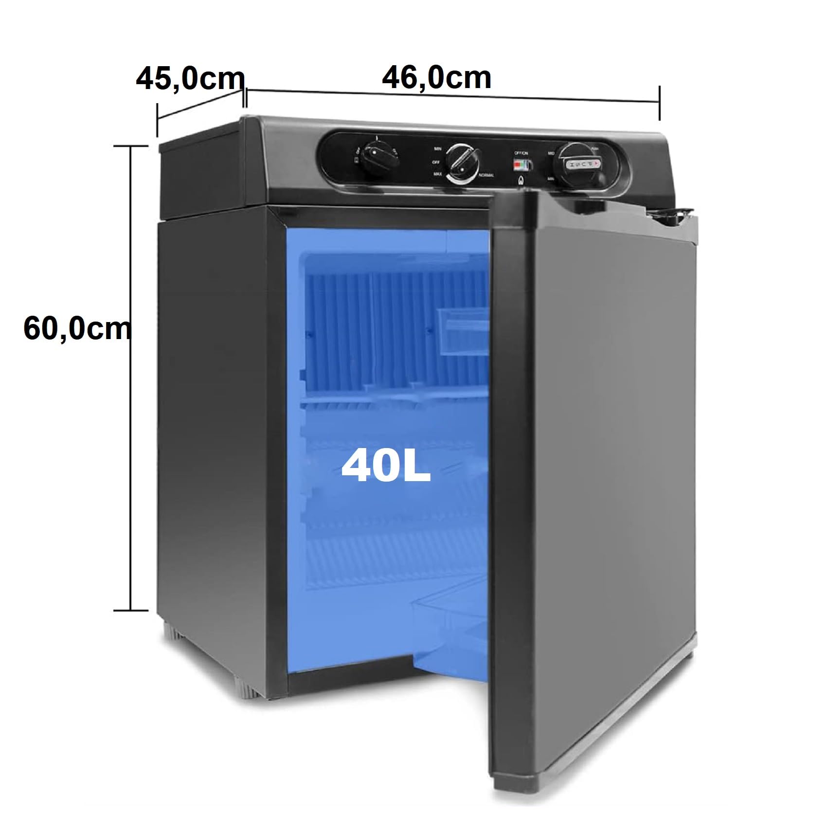 Techoey Triixte Frigo, 12V/220V/Gaz Frigo, Caping Réfrigérateur Pour