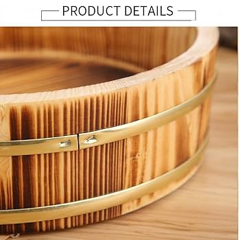 Amazon｜おひつ 寿司桶 飯台 木製 天然木 28cm キッチン用品