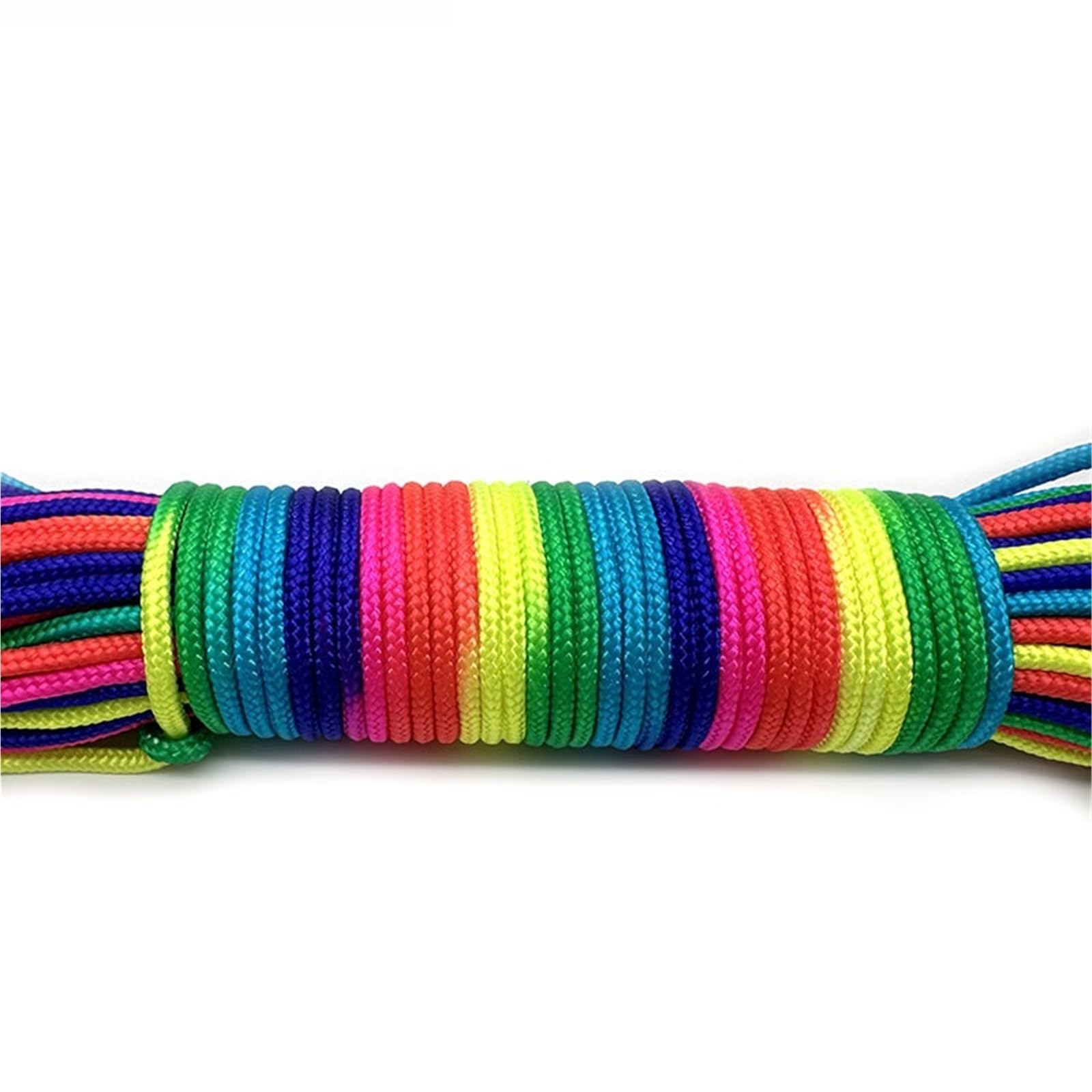 Paracord Rainbow Rope 7 Strands Parachute Climbing Survival Gear Bracelet 31 Meters 2mm /3mm /4mm Diameter(2mm Dark color,15 meters)
