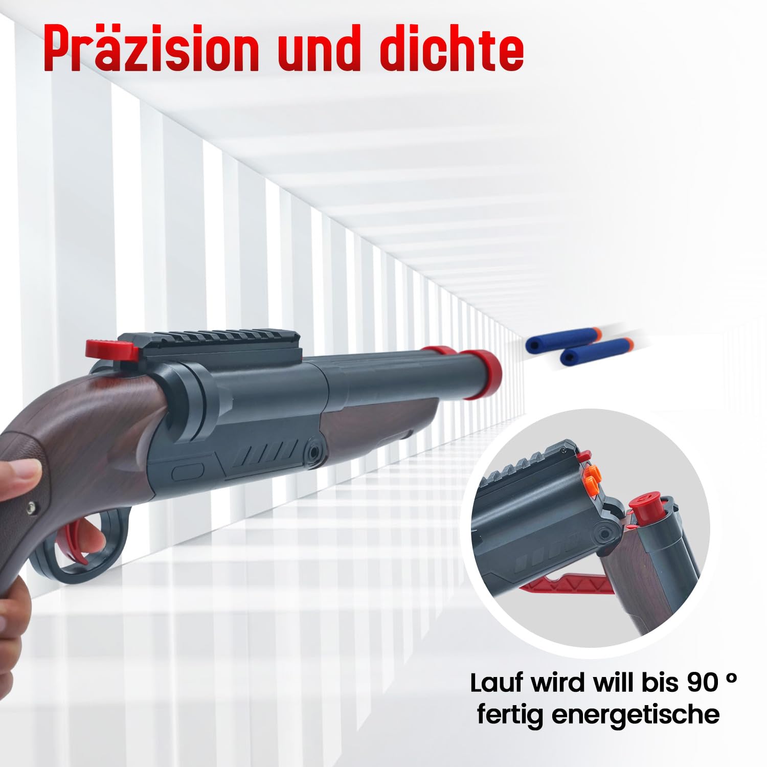 Schiuma Blaster Toy - Doppio Tubo Morbido Proiettile Pop-Up Shell, 2-in-1 Pistola Blaster Schiuma, Regalo Per Bambini, Giocattolo Giovanile Soft Bullet Education Model Game, 6+Boys…