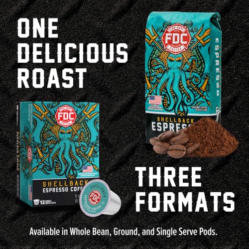 Image of Fire Department Coffee Shellback Espresso Ground Coffee - 12 oz