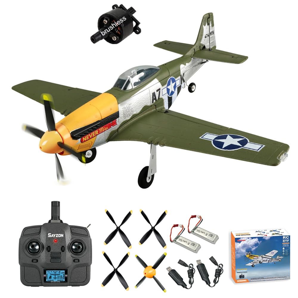 【早い者勝ち】P51D MUSTANG 5CH 新品 RC飛行機 Amazon.com: Park10 Toys Brushless 5CH RC Airplane 3D/6G P51D