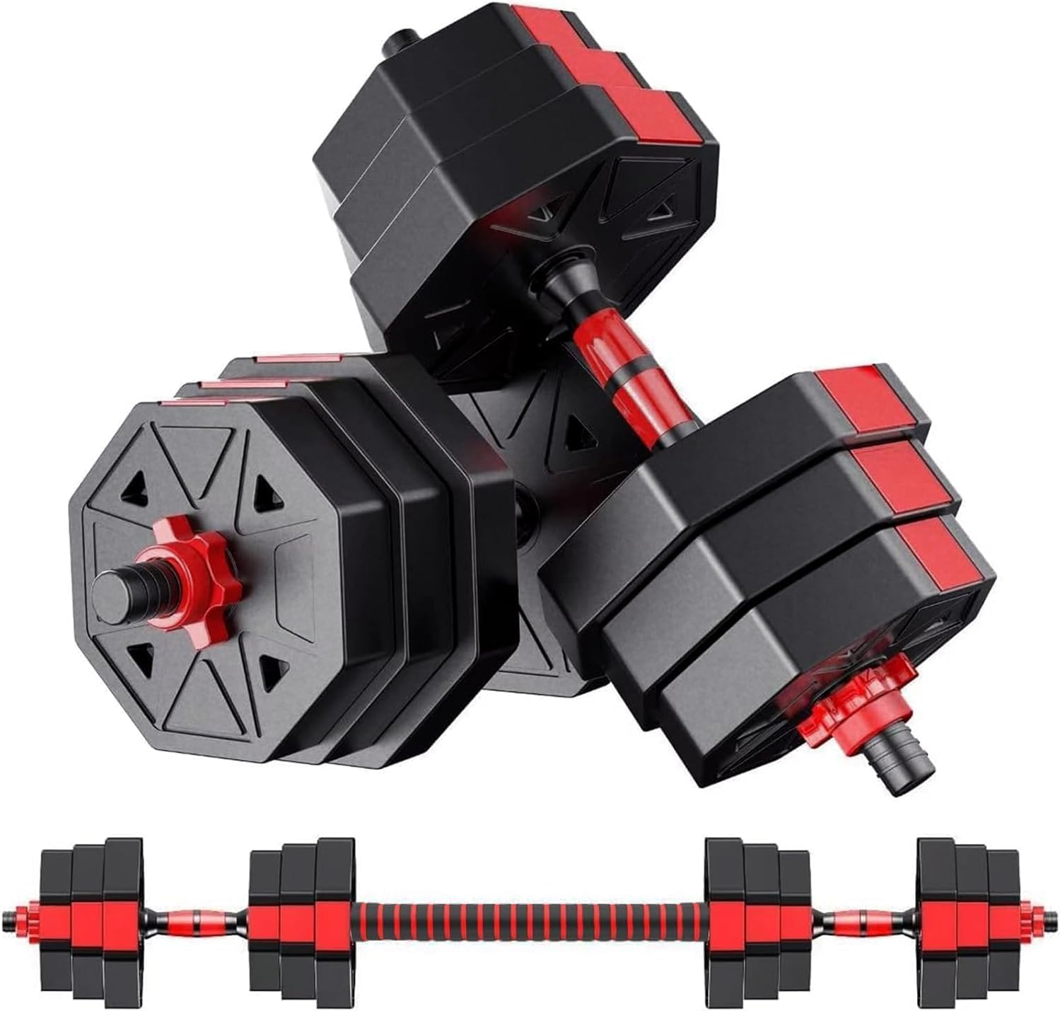 Amazon | 【ダンベル 可変式 3in1】10kg 20kg 30kg 40kg 2個セット