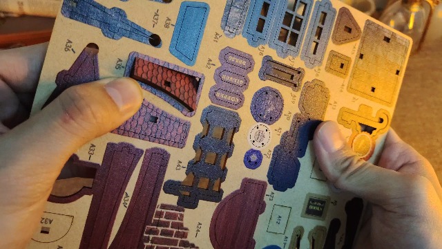 Kit Modélisme Bois Bibliothèque - DIY Créatif Adulte, Lampe LED, Décoration Nuit Magique (Magic Night Alley)