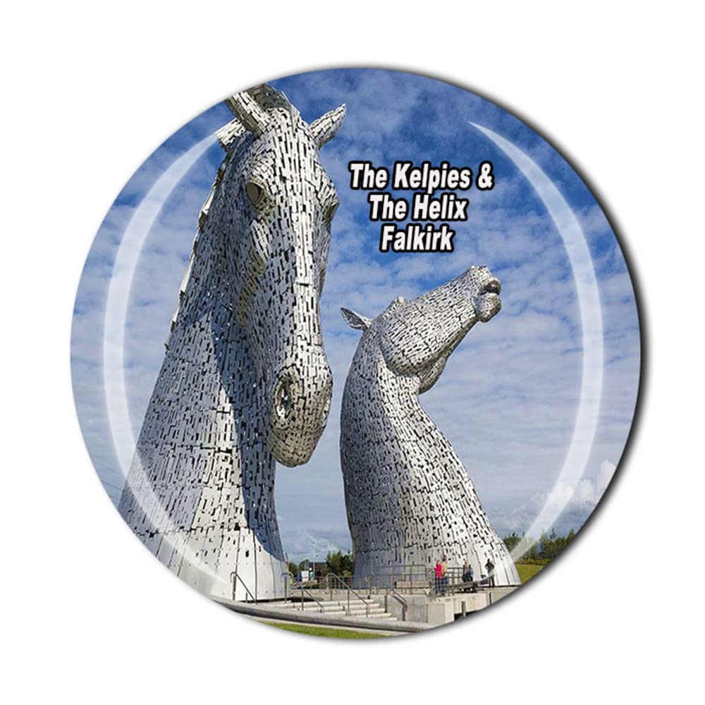 Muyu Magnet Falkirk Scotland The Kelpies & The Helix Britain Fridge Magnet Souvenir Gift Magnetic Sticker Collection