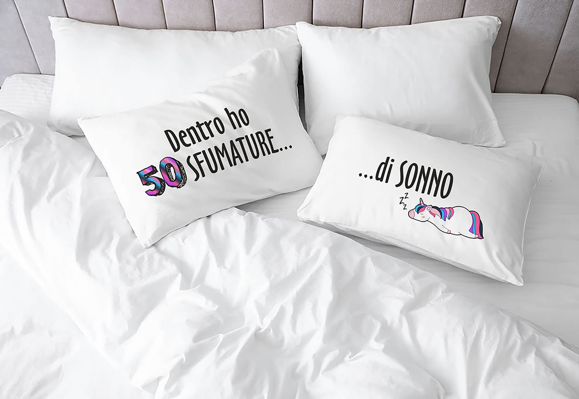 Pair of Pillowcases 100% Cotton Digital Print, PR-45, 52 x 82 cm - Image 2