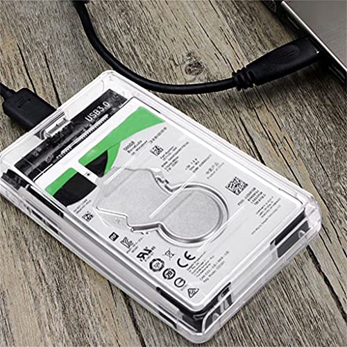 Caja para disco duro 2.5'' SATA 3 a USB 3.0 transparente miniatura 2