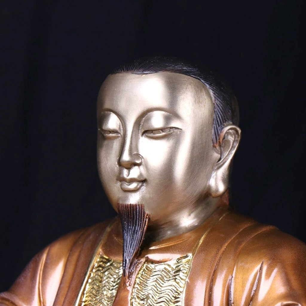 Escultura de Estatua de Buda Adornos De Latón del Emperador Xuanwu, Artesanías Cobre For Oficina, Muebles Decoración Hogar