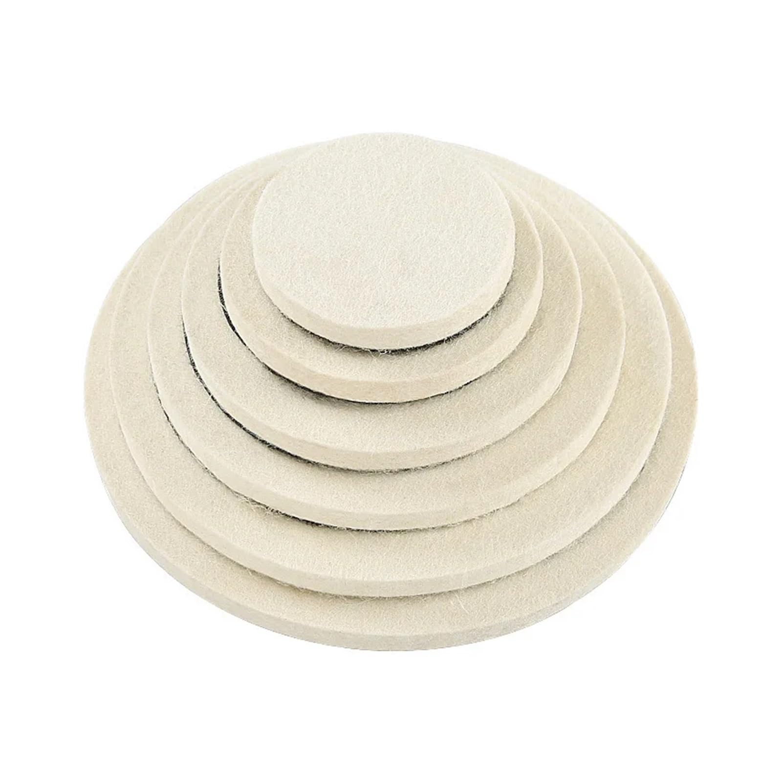 3/4/5/6/7/8 cali filc wełniany tarcza polerska podkładki polerskie tarcza szlifierska polerka do jadeitowego metalu szkło marmurowa ceramika wanglan (Color : 5 Pcs, Size : 5 inches)