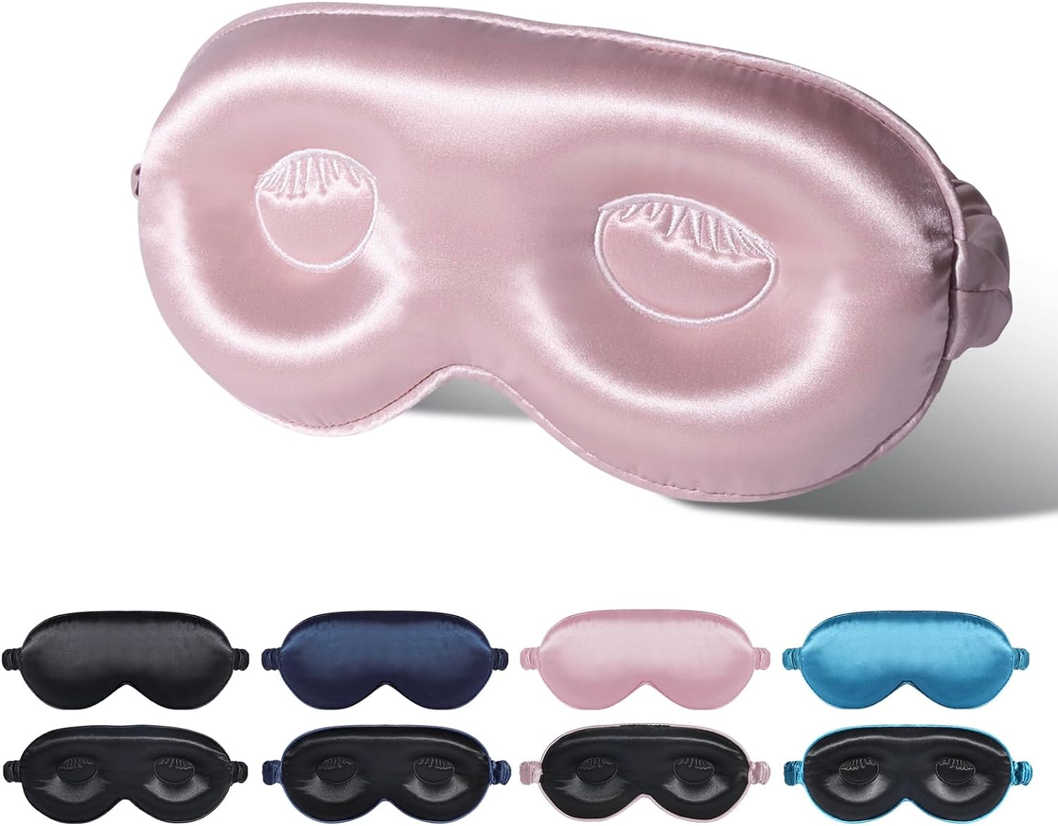 BeeVines 3D Sleep Mask, 100 Real Natural Silk Eye Masks