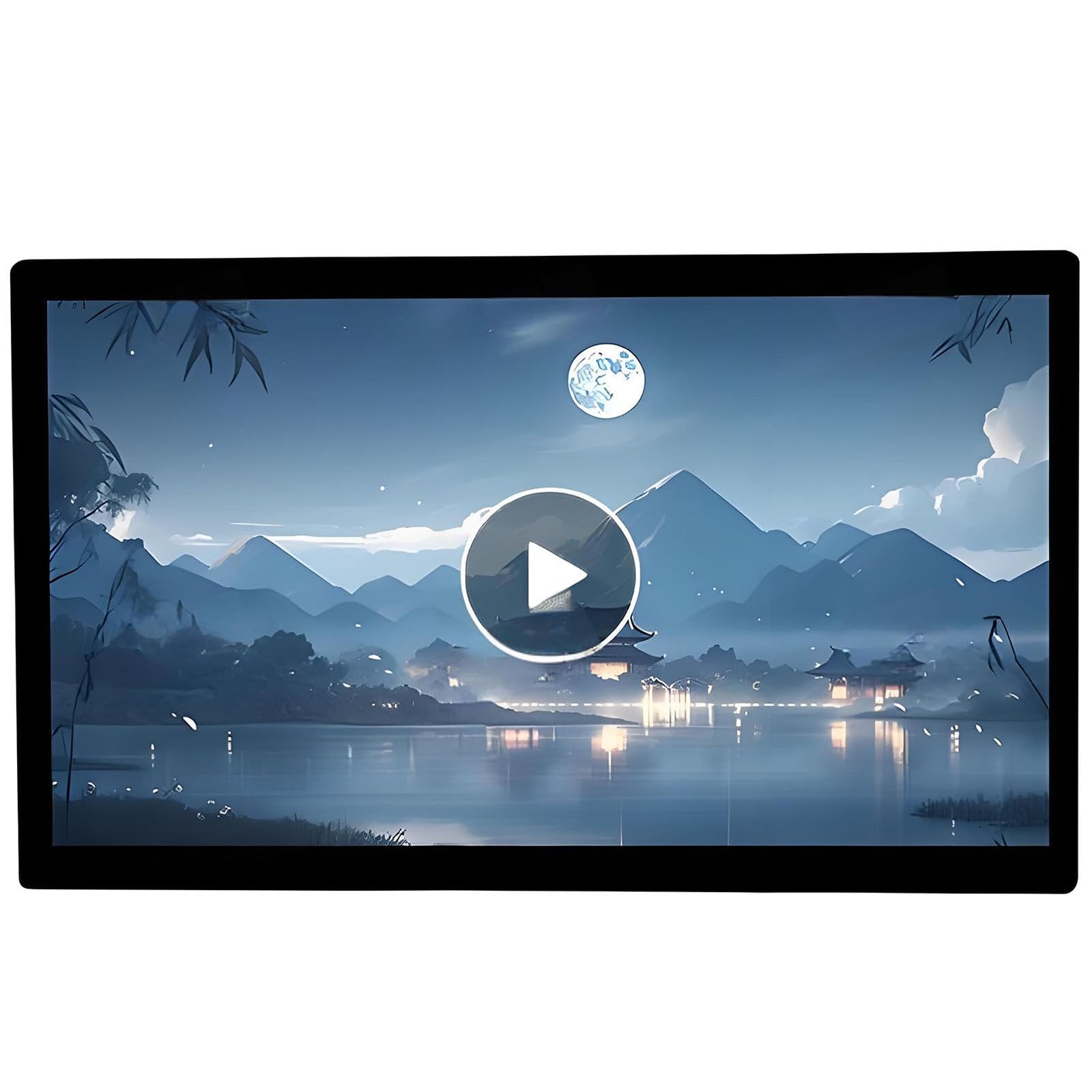 Machine publicitaire écran divisé et cadre photo numérique 27 pouces HD