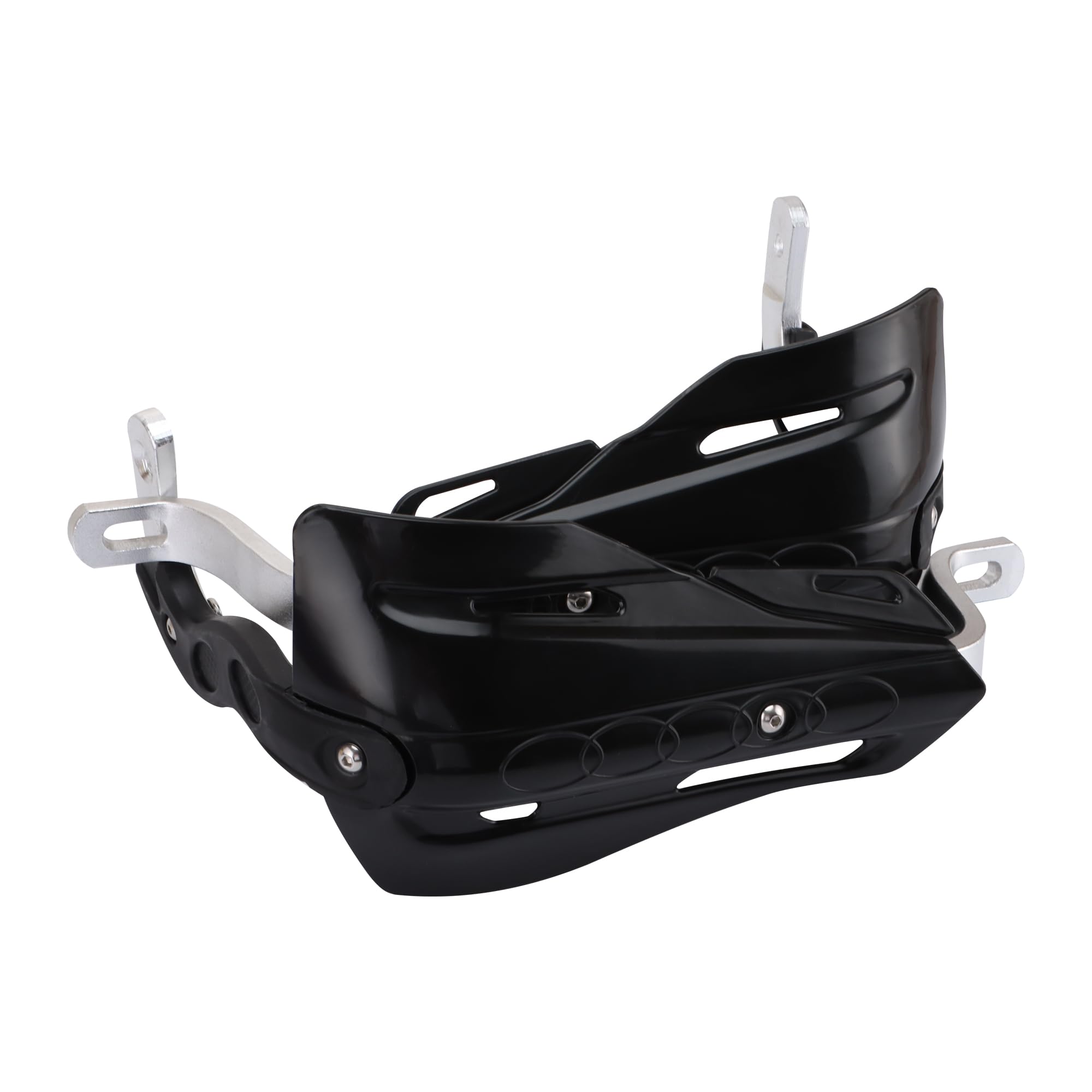 GOOFIT Paramani Moto Enduro 28mm Universali Alluminio Acerbis Manubrio Motocross Pit Bike sostituzione per ATV Quad Scooter Off-Road Ciclomotore Bianco