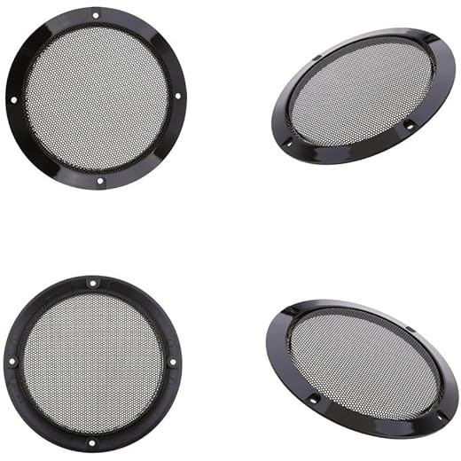 ATORSE 4Piece 5inch Speaker Grills Cover Case with Screws