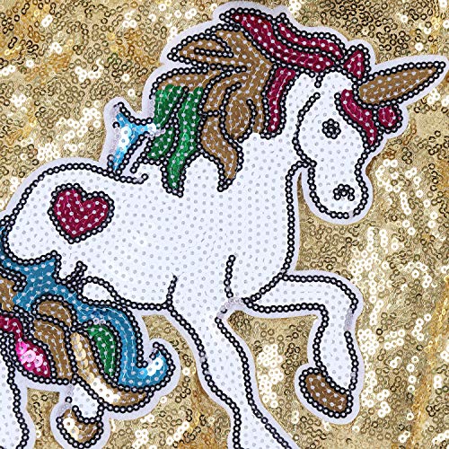 ANATA Girl Fall Sequin Jacket Kids Unicorn Novelty Hoodie Jacket Zipper Coat Outwear3