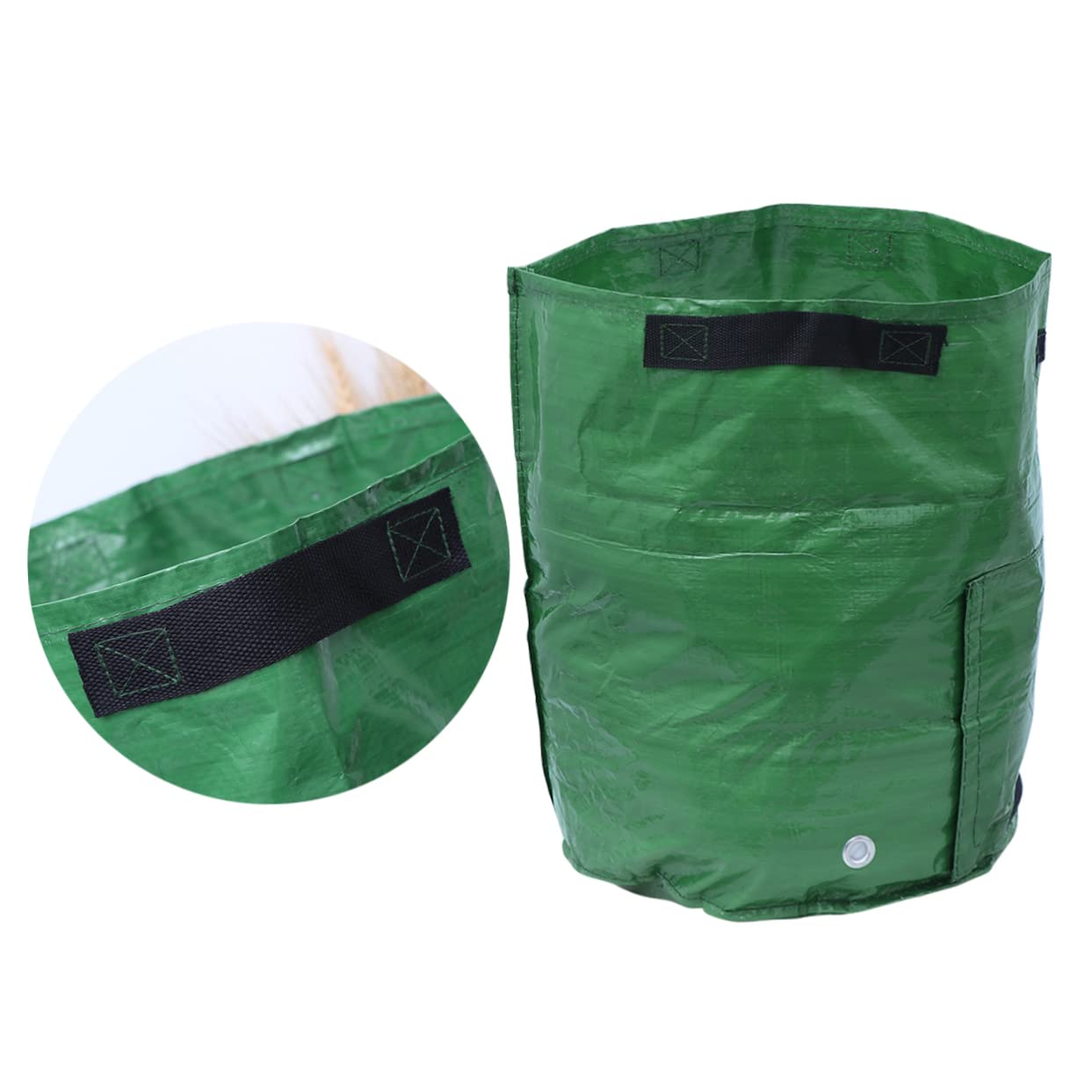 YARNOW 4piezas Bolsas Cultivo De Patatas y Hortalizas Resistentes y Aptas para Tomates Cebollas y Verduras con Solapa y Asas para Jardín o Terraza Unidades Color Verde