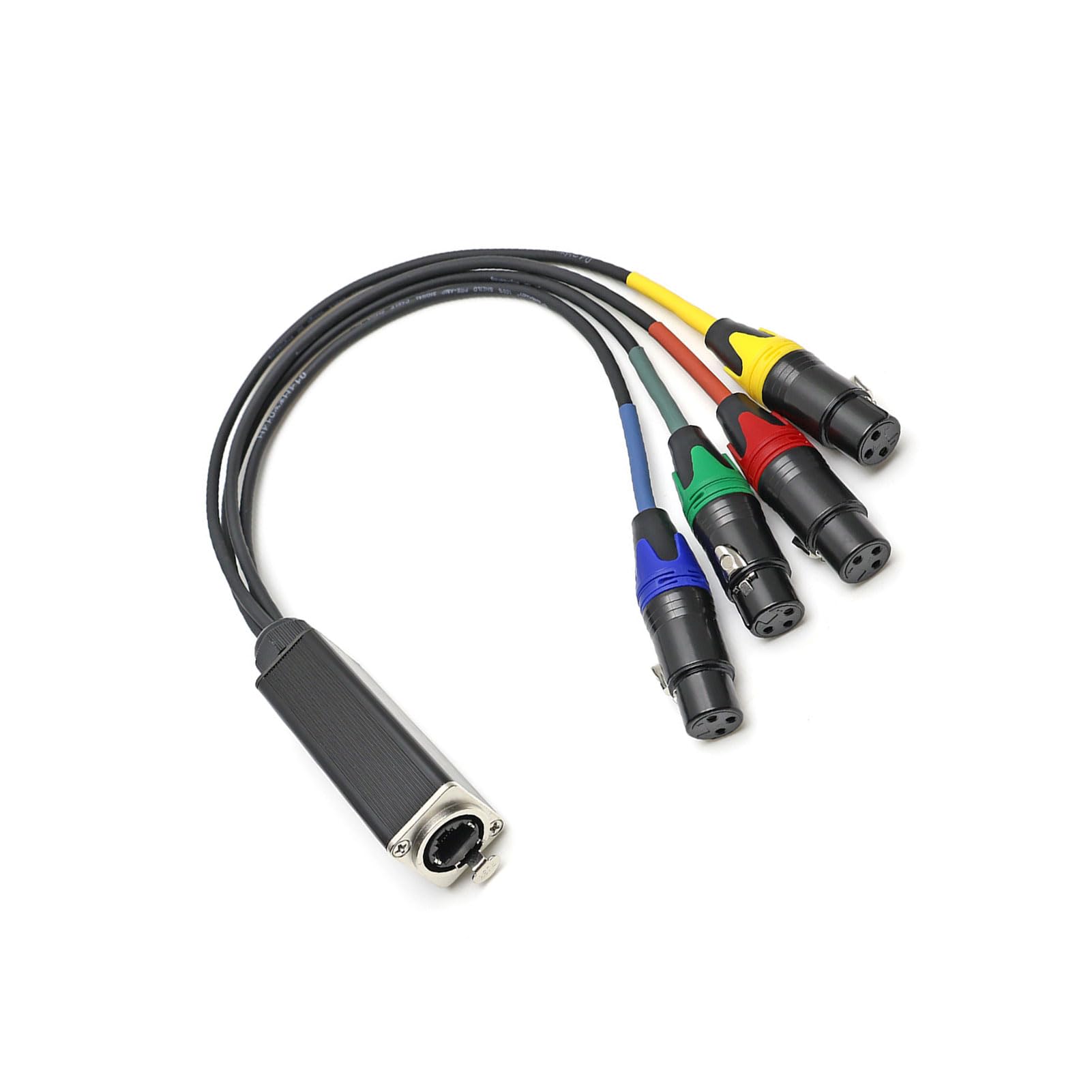 banapoy Cavo Prolunga Audio XLR a RJ45 Trasmissione Stabile da 100 M per Registrazione in Studio, Custodia in Metallo a 4 per Installazione Scenica Professionale, Ideale per Teatri, materiale: