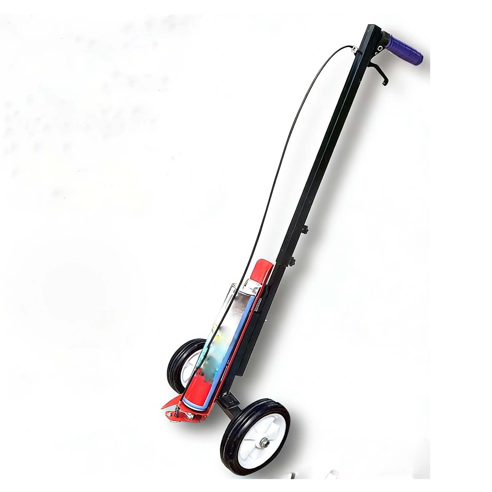 GTHTUHFD Adjustable Width Handheld Cart Road Marking Machine, Two-Wheeled Sturdy Construction, Easy To Use For Parking Lots, Factories, Playgrounds