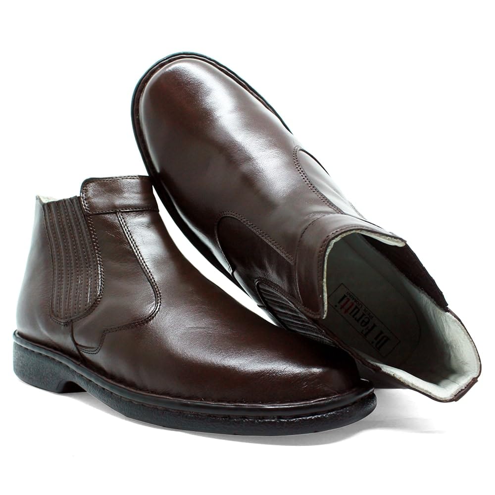 Bota Social Ortopédica Conforto Em Couro Com Amortecedor 351 em promoção! Veja a oferta e mais achadinhos de Botas & Coturnos Masculinos 8 Hoje é o melhor dia para comprar Bota Social Ortopédica Conforto Em Couro Com Amortecedor 351 com aquele preço maroto! Promoção! Aproveite a oferta! 8