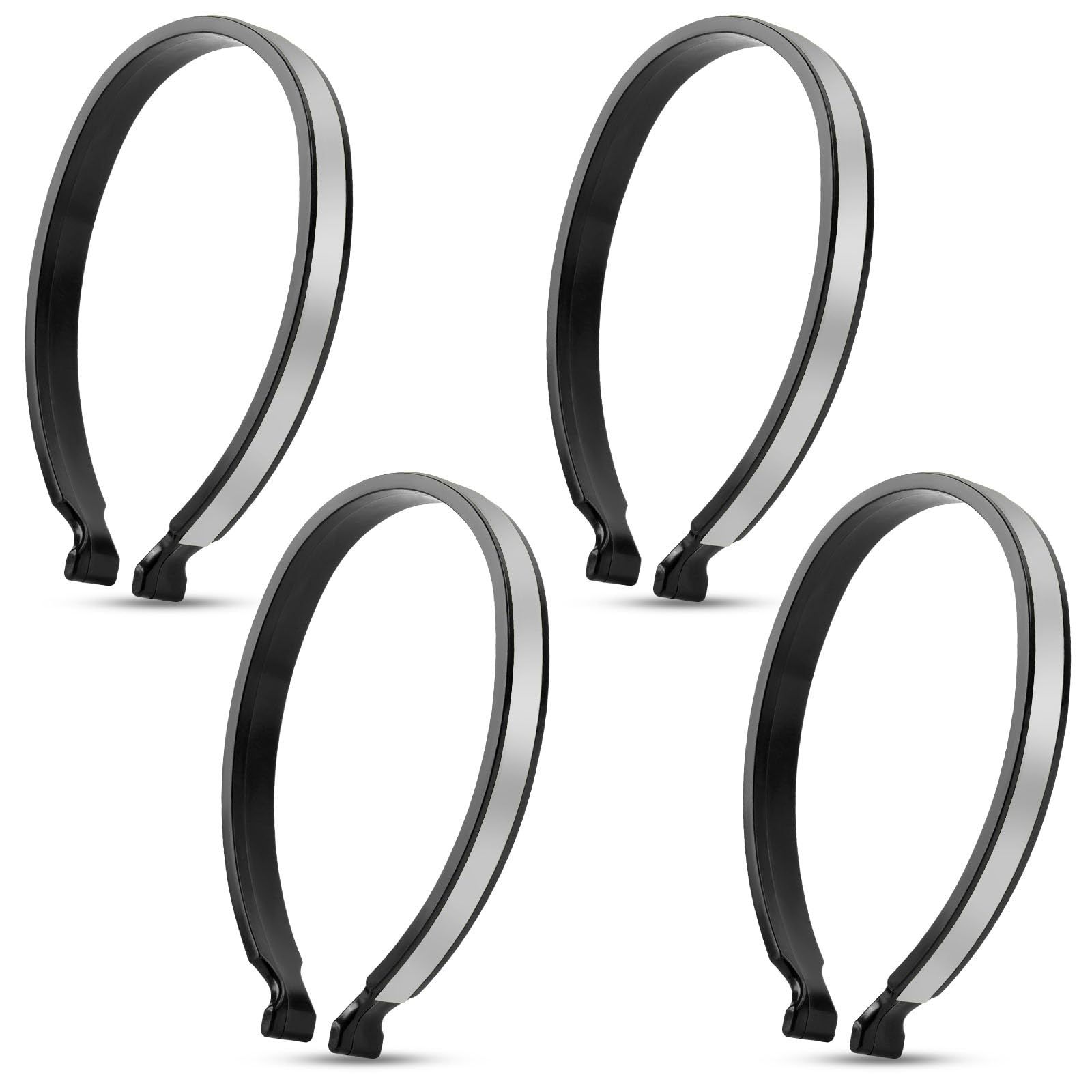 Flintronic 4 Pezzi Clip per Pantaloni da Bicicletta Riflettenti, Fasce di Sicurezza per Caviglie