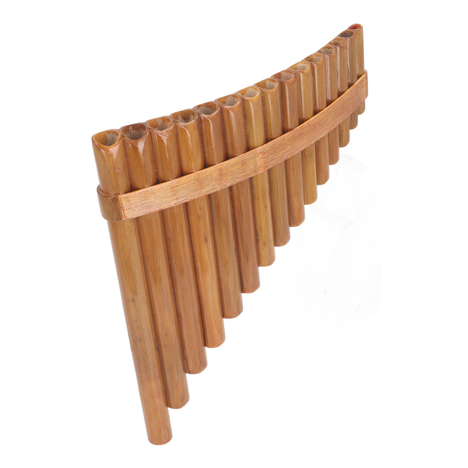 Flûte de Pan Professionnelle Réglable à 15 Tuyaux, clé G, Compacte et Portable pour les Performances sur Scène (main droite)