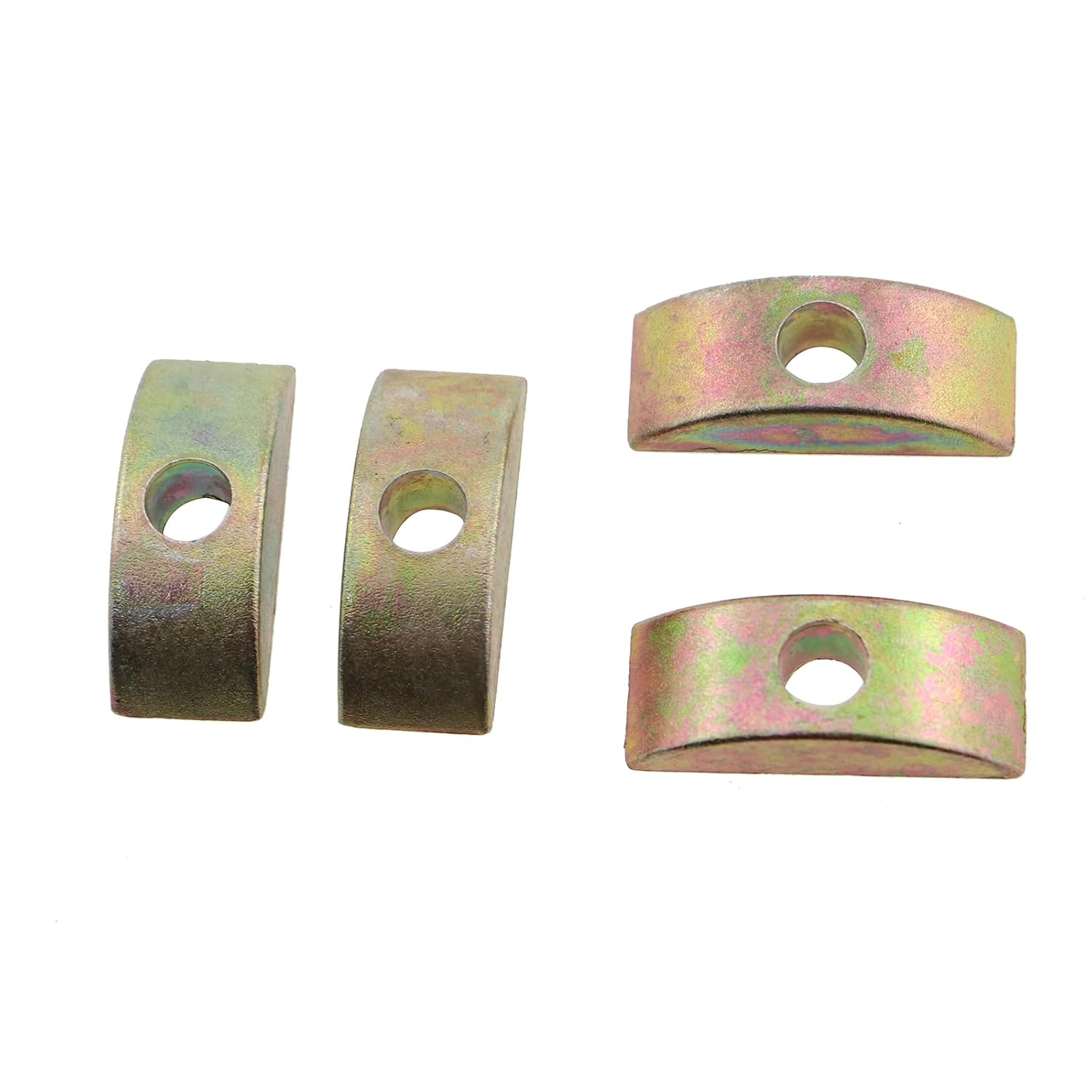 14PCS M6 Half Moon Nut Washer Spacer 2.46x1.12x1.2cm Hardware Desk Alloy Connectors for Attaching or Fixing Wooden Furniture