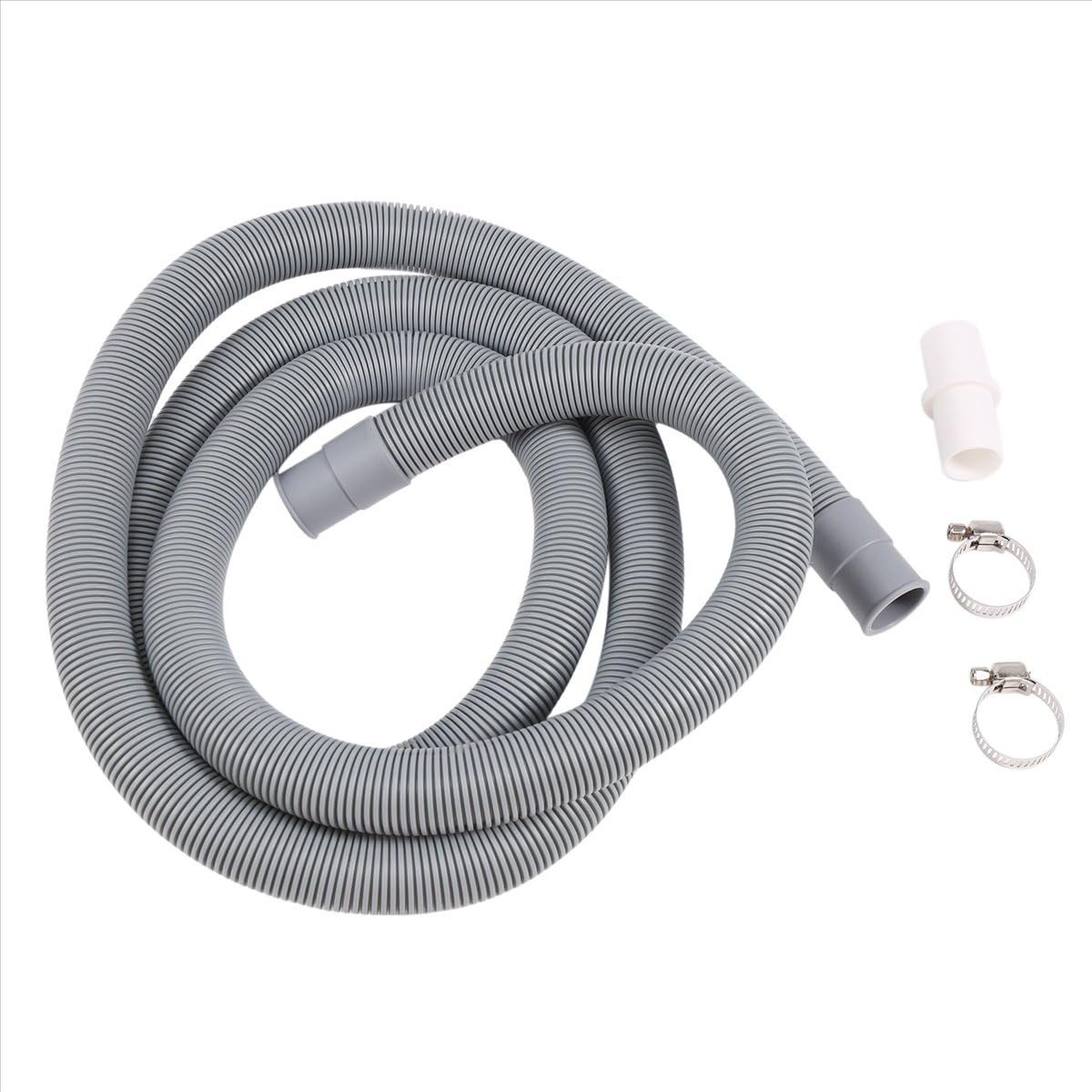 Sankaka White Drain Hose Extension For Washing Machines,2M Universal Machine Hose,Drain Dishwasher