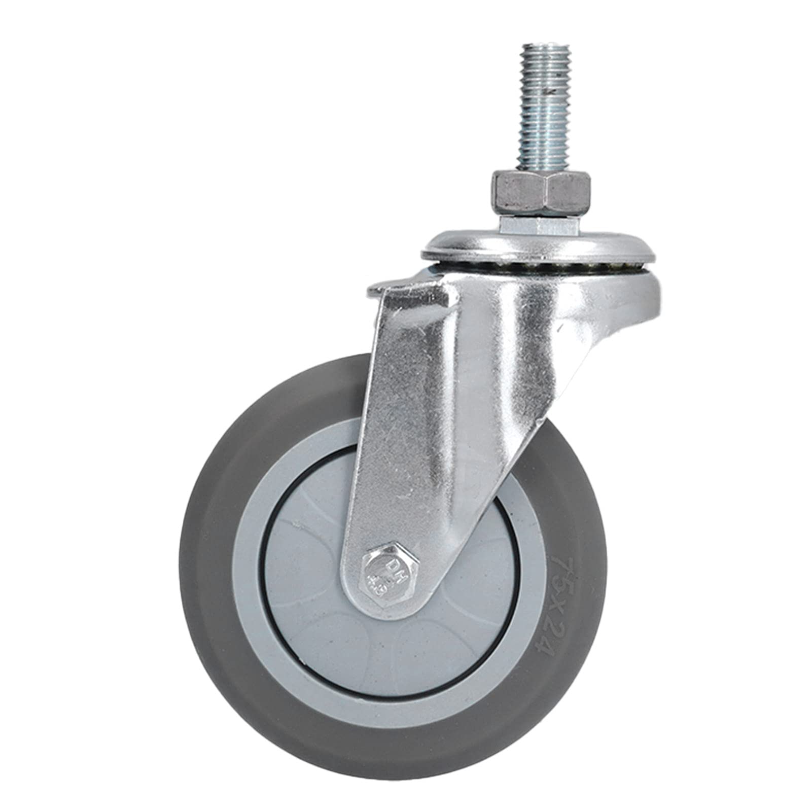 3 Zoll PVC Universal Wheel Casters mit Bremsen, Stark (keine Bremsen)