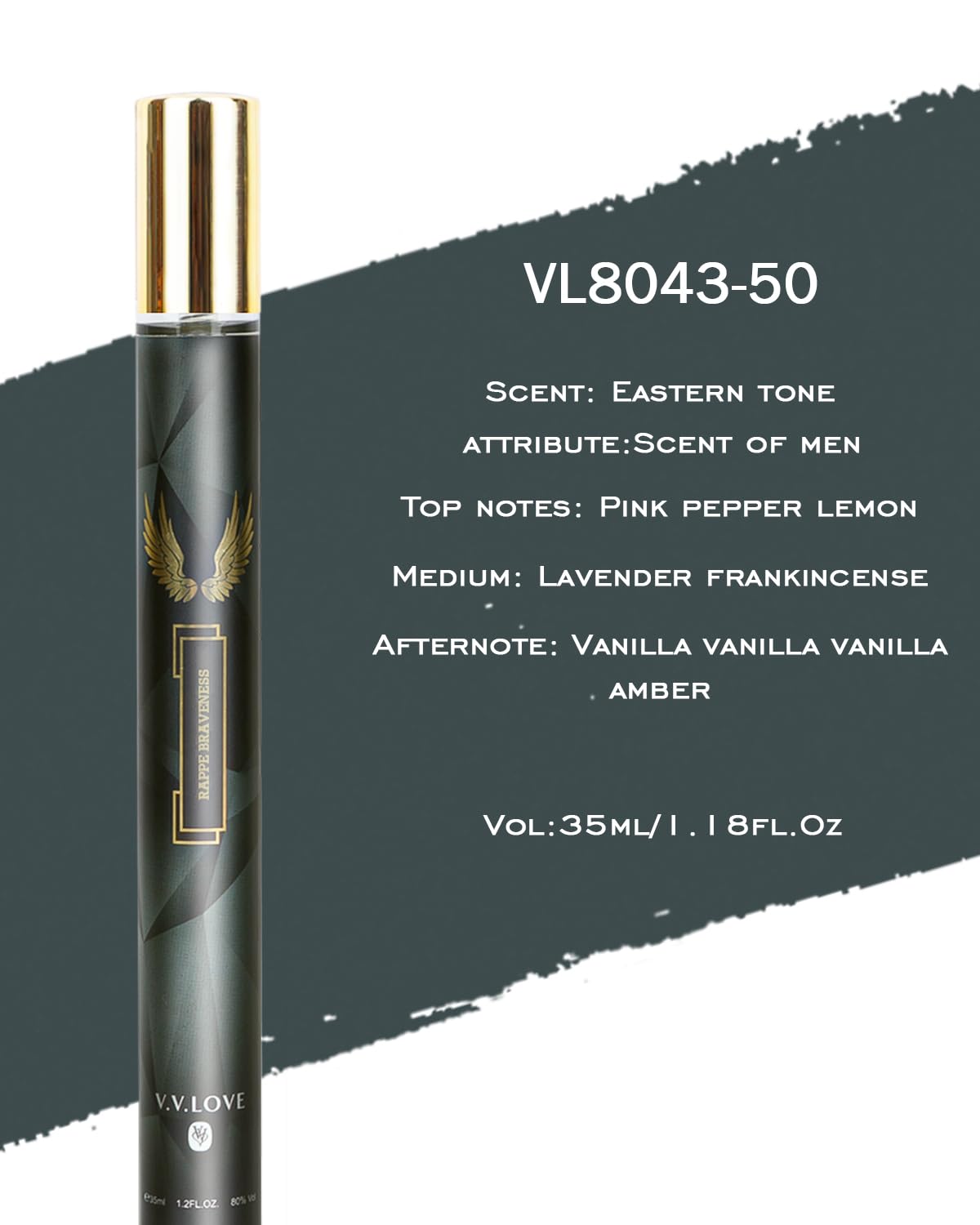 Premium Zestaw prezentowy perfum dla mężczyzn – 6 x 40 ml woda perfumowana o długotrwałym zapachu z nutami szarego bursztynu i pomarańczy mandarynki – luksusowa woda toaletowa i balsam po goleniu