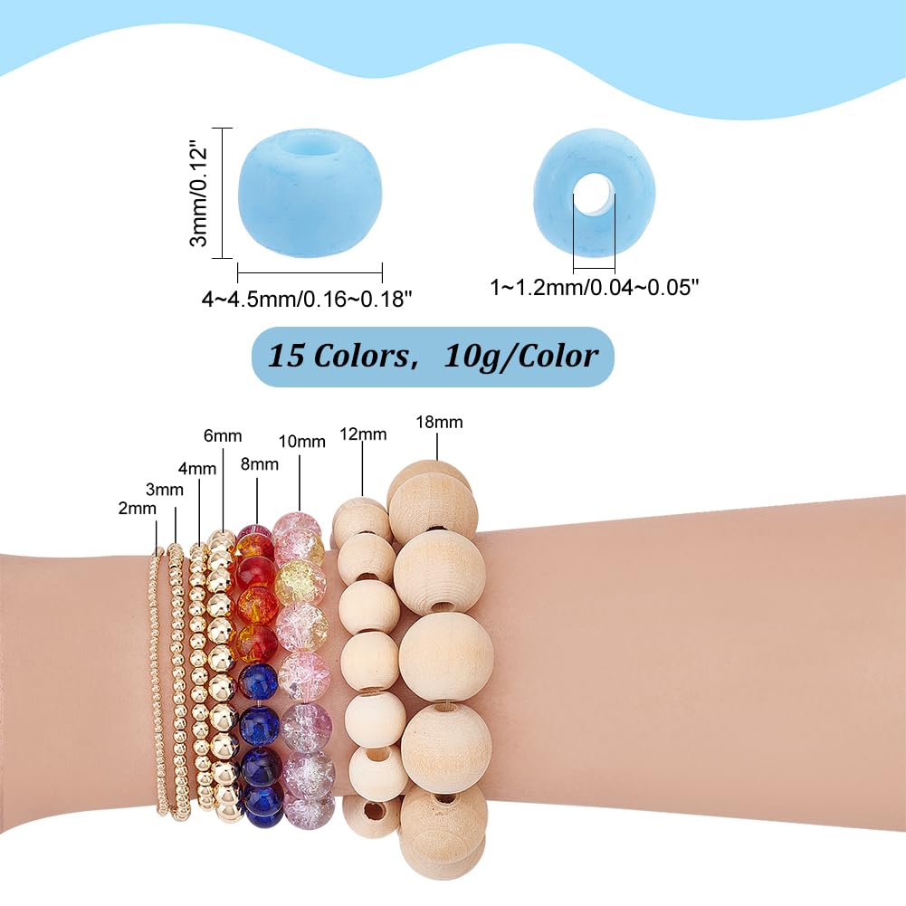 PandaHall 360pcs Cube Glass Beads - 12 Colors 6mm Faceted Spacer Beads For Jewelry Making